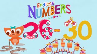 Endless Numbers - Learn To Count Numbers From 26 To 30 For Children