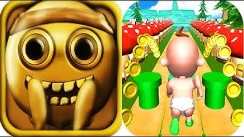 Stickman Run 1 2 3 Go Running vs Temple Baby Run