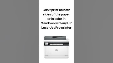 Can’t print on both sides of the paper or in color (Windows) | HP LaserJet Pro printers #shorts