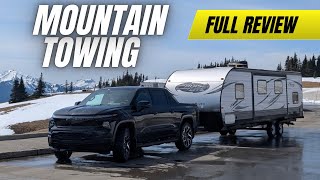 Chevy Silverado EV RST: Mountain Towing Range Test with 7,700 lb Travel Trailer - Real World Results