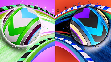 Rolling Ball 3d Sky Race 🆚 Reverse gameplay  Colour Run walkthrough , iOS Android New ( part :2121 )