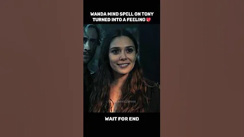 Wanda Impressed By Tony Mind Strength...❤🔥 #marvel #movie #mcu #shorts #wanda #tonystark #avengers