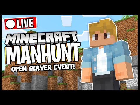 MINECRAFT MANHUNT 1.18 LIVE!! | OPEN SERVER, JOIN NOW!! - MINECRAFT MANHUNT 1.18 LIVE!! | OPEN SERVER, JOIN NOW!!