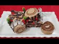 طريقة تحضير بوش دي نويل  Bûche de Noël au Chocolat, Chocolate Yule Log Cake Recipe