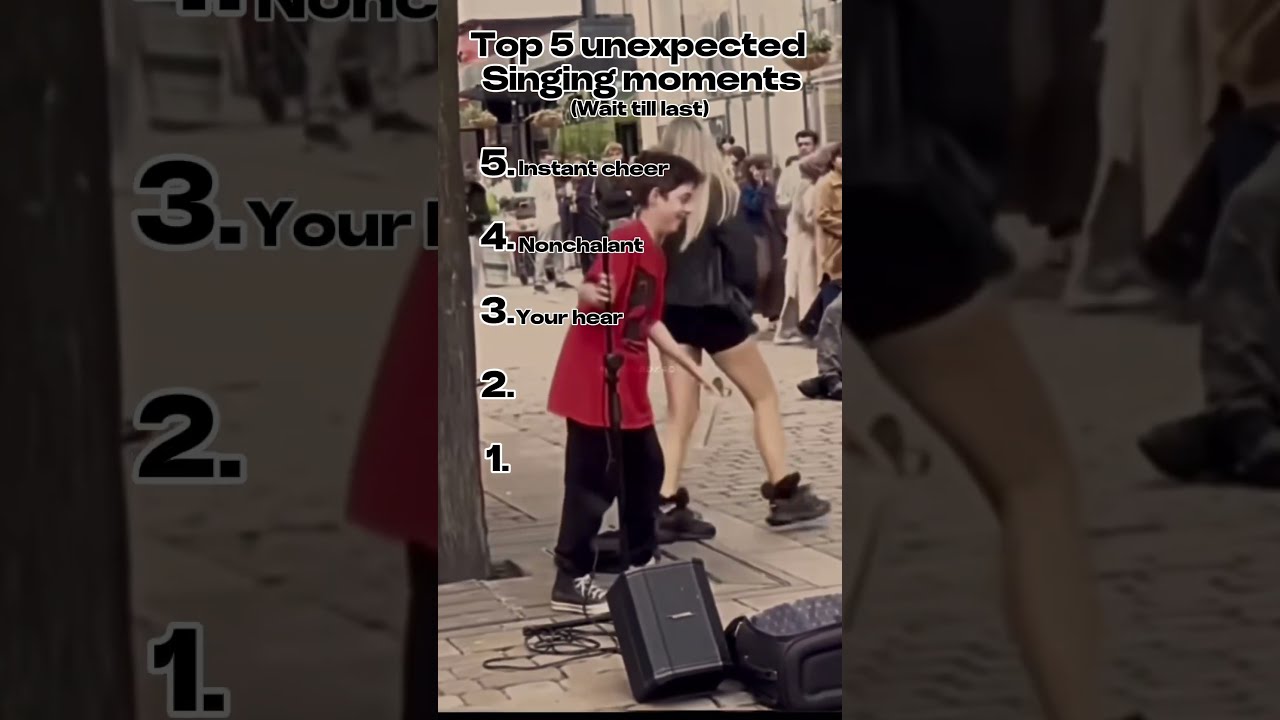 Top 5 Unexpected Singing Moments Top5 Fyp Viralllllll Funn Love Cheer Song Sing