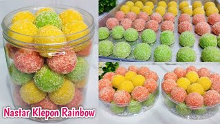 UNIK & CANTIK, RASA JUARA‼️NASTAR KLEPON PELANGI. Kue Lebaran 2023
