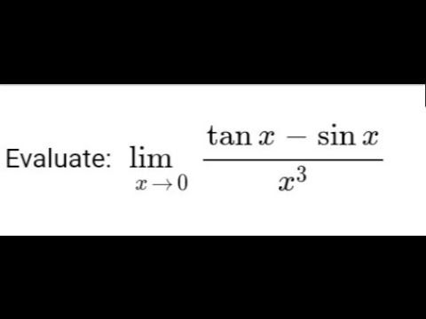 Evaluate: lim_(x ~0)(tanx-sin