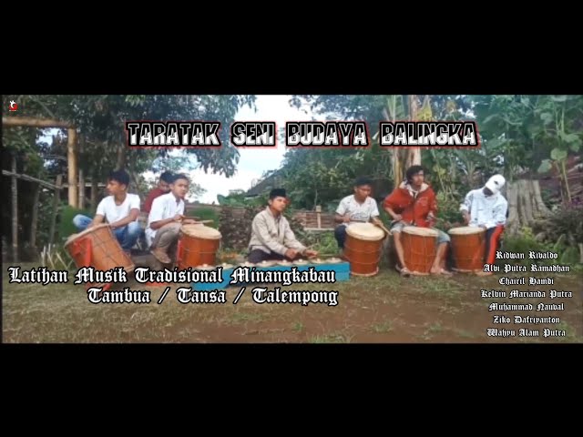 Latihan Tambua / Tansa / Talempong.Taratak Seni Budaya Balingka HD class=
