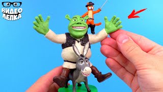 видео: Лепим ШРЕКА, Осла и Кота в Сапогах ► Видео Лепка картинка: Лепим ШРЕКА, Осла и Кота в Сапогах ► Видео Лепка