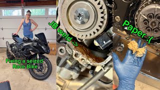 Fixing my glued together ZX6R (With more Glue) 