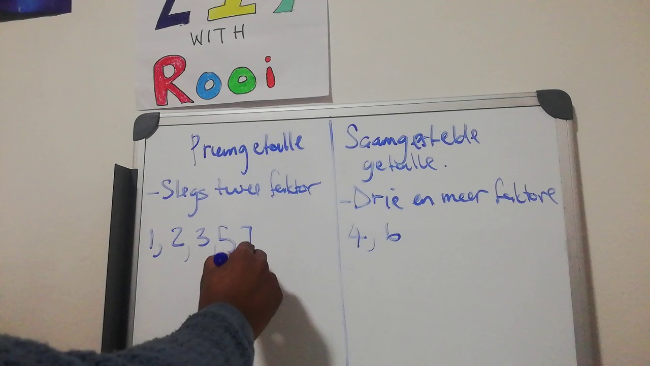 Wiskundige geletterdheid  Priem getalle en saamgestelde getalle