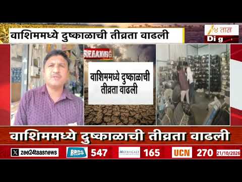 Wasim Drought | वाशिममध्ये दुष्काळाची तीव्रता वाढली