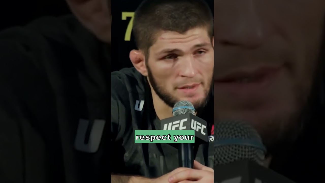'Respect your parents. Be your parents very close...' - Khabib's message to YOUNG FANS