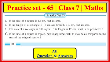 Practice set 45 class 7 math