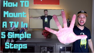 How To Mount A TV On The Wall In 5 Easy Steps | TV Mount Installation