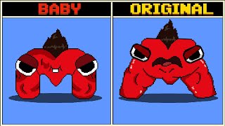 Мульт BABY vs ORIGINAL The Craziest Version Alphabet Lore in Super Mario Bros GM Animation