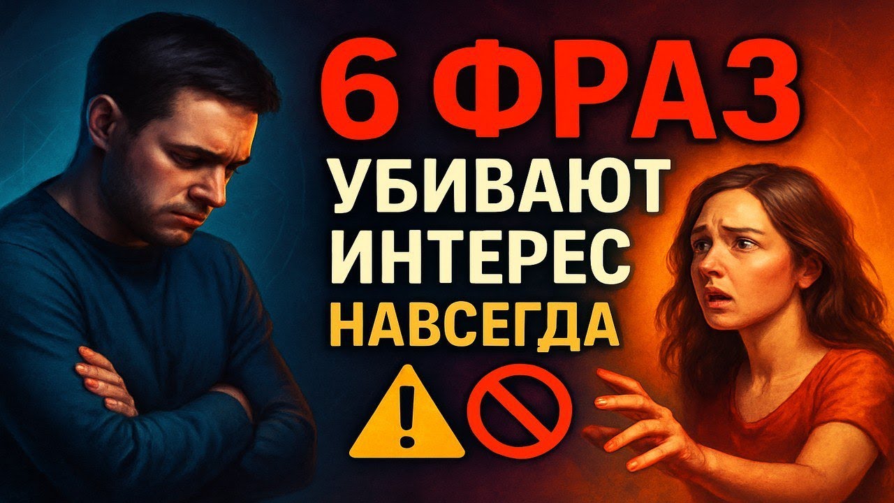 6 ФРАЗ, которые УБИВАЮТ мужской интерес НАВСЕГДА