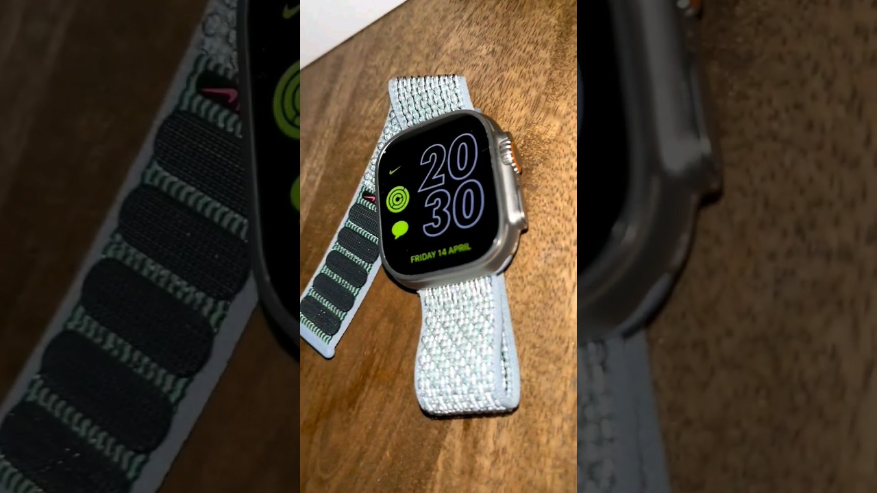 The Obsidian Mist Nike Sport Loop for Apple Watch Ultra ✨🤍