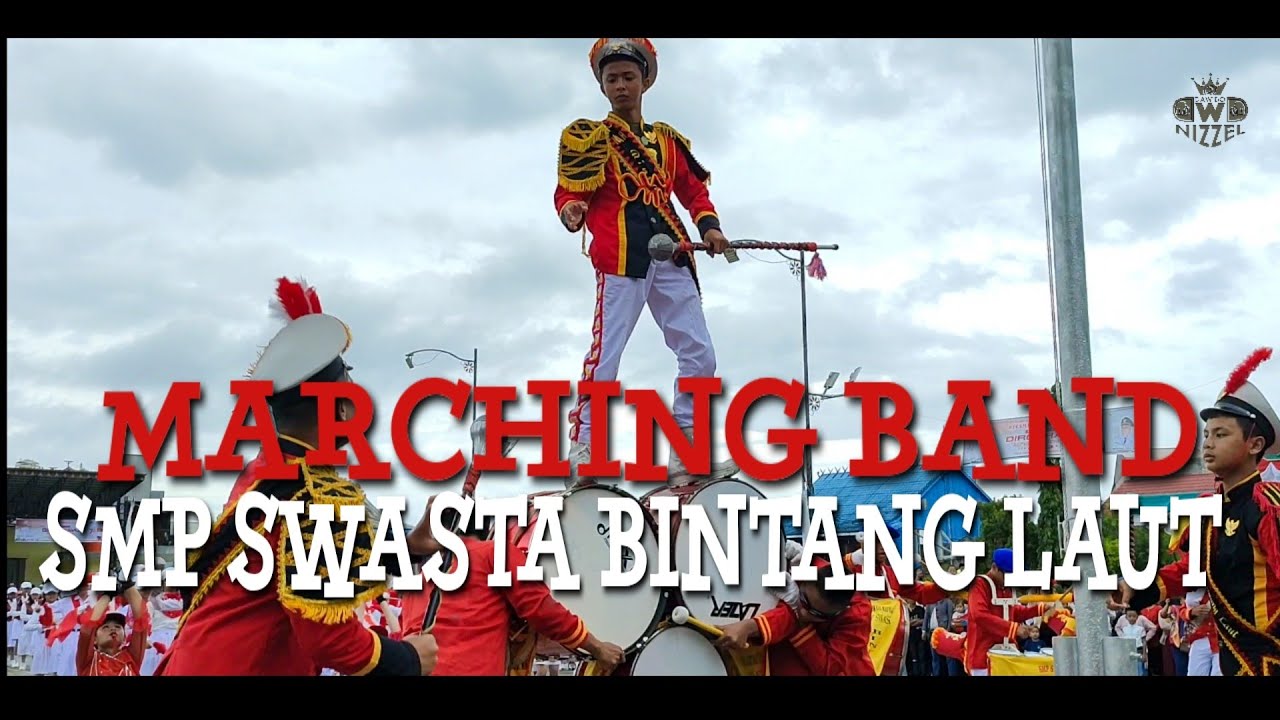 ATRAKSI MARCHING BAND SMP SWASTA BINTANG LAUT || HUT KEMRI KE - 78  DI NIAS SELATAN 2023