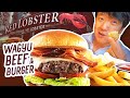 Trying RED LOBSTER WAGYU BEEF BURGER! Red Lobster & THREE MICHELIN STAR FOOD REVIEW