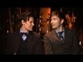 Matt Smith and David Tennant Behind the Scenes of the Doctor Who 50th Anniversary Special