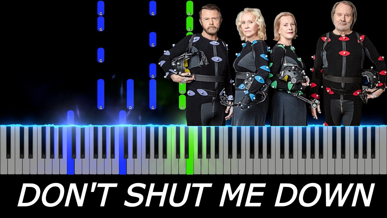 Don't Shut Me Down - ABBA | Piano Tutorial - YouTube