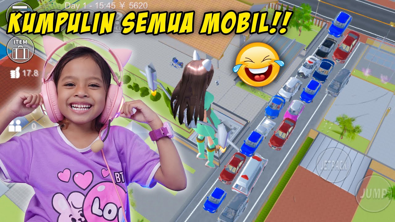 KITA BIKIN KEMACETAN‼️ KUMPULIN SEMUA MOBIL DI SAKURA SCHOOL SIMULATOR‼️🤣 wkwkwk