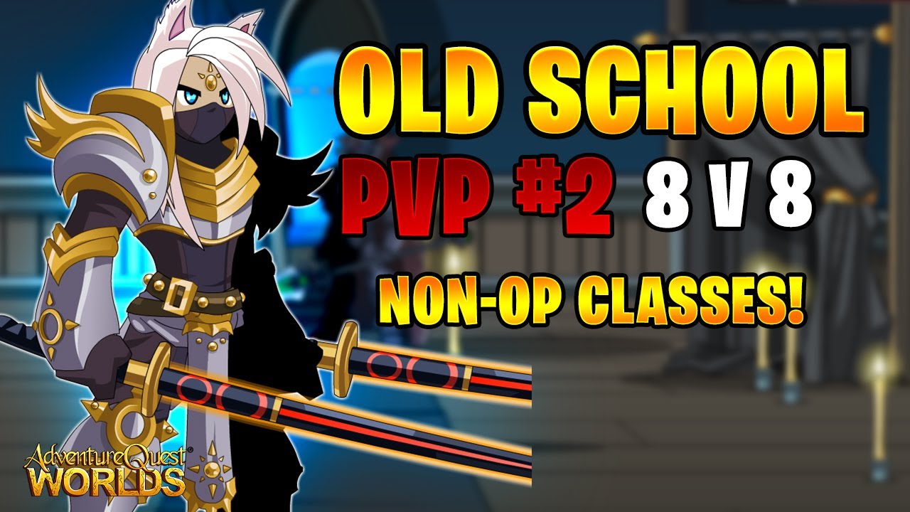 Attempting Old School PvP IN AQW #2! 8 v 8 NON OP CLASSES AND OG SETS - Stream Highlights