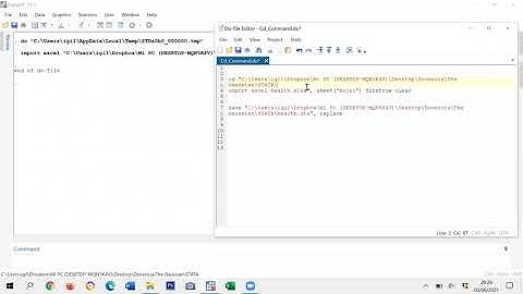 Definir archivo donde trabajaremos con STATA