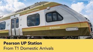 Find your way to the UP Express platform at Pearson Airport from Terminal 1 Domestic Arrivals Wealth