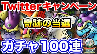 【ドラクエタクト】四神獣ガチャ100連+α！Twitterキャンペーン当選しました！〔DQTACT・タクト〕