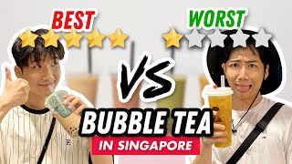 BEST vs WORST REVIEWED BUBBLE TEA IN SINGAPORE!