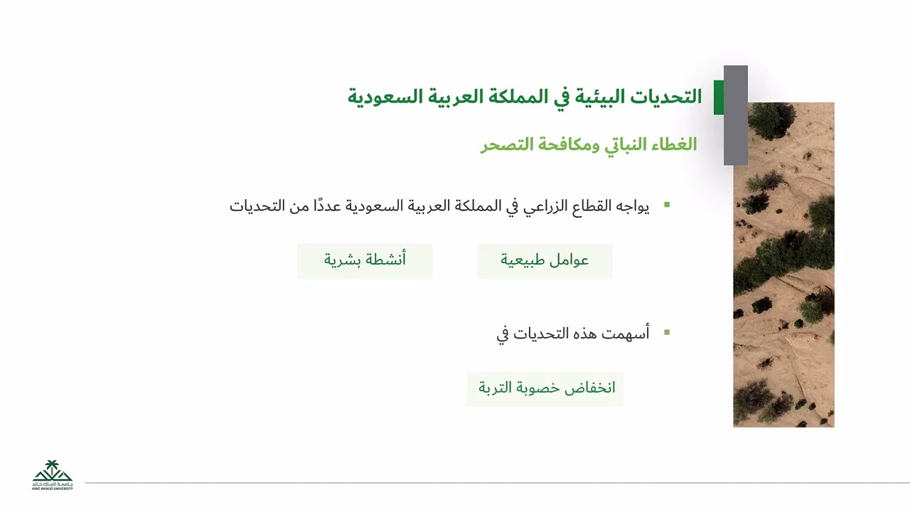 الغطاء النباتي ومكافحة التصحر