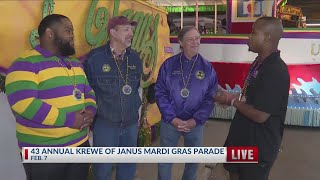 Download Lagu FOX 14 Your Morning News: 43rd Annual Krewe of Janus Mardi Gras Parade interview MP3
