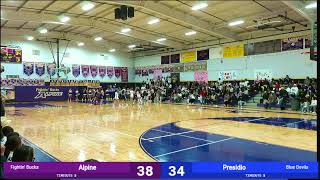 Alpine Lady Buck Basketball vs. Presidio