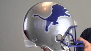 Barry Sanders Signed Lions Authentic Helmet - PSA/DNA