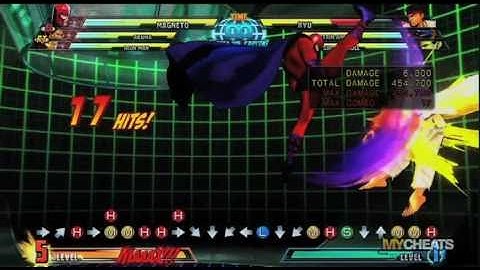 Marvel vs. Capcom 3 Magneto One Million Damage Combo Strategy Video