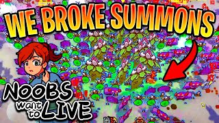 We Broke The Game with Infinite Summons! | Noobs Want to Live
