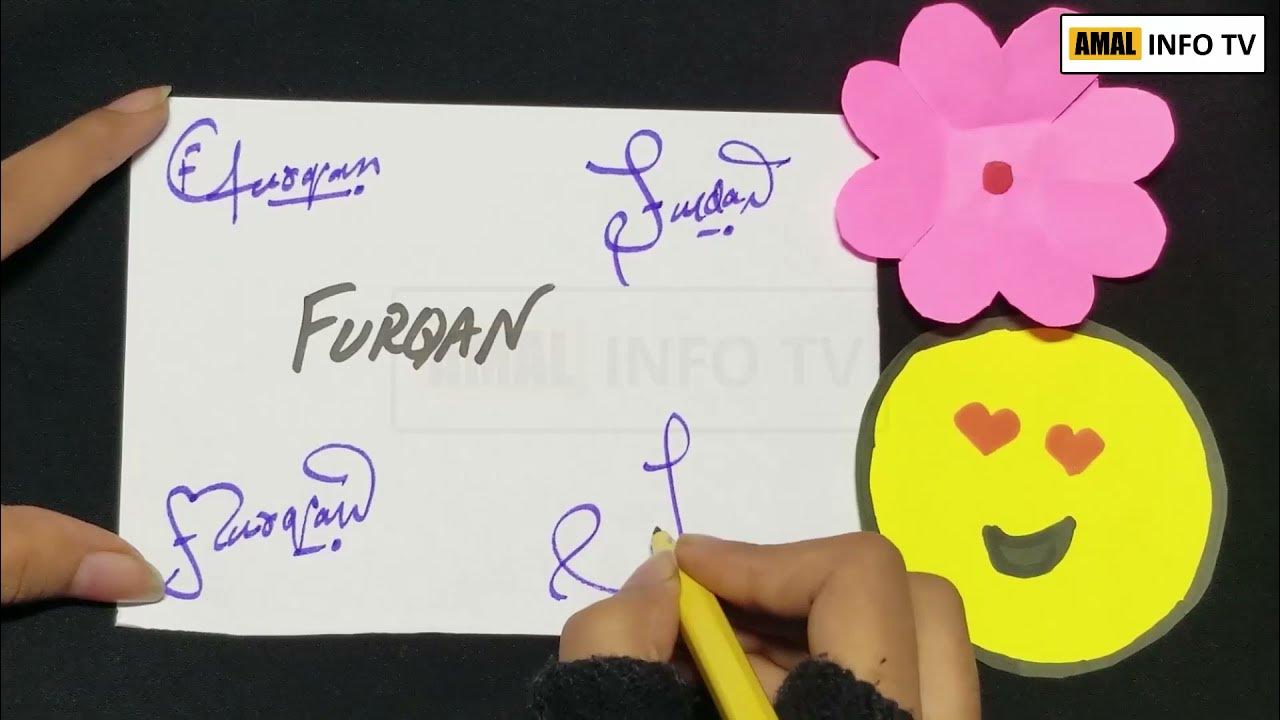 Furqan Name Signature Handwritten Signature Style for Furqan Name