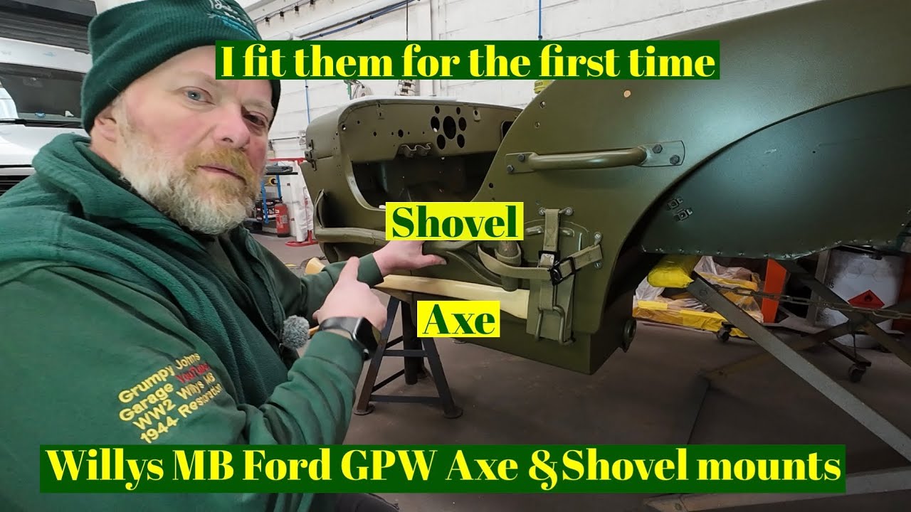 Willys MB Axe & Shovel Mount Pioneer Tools