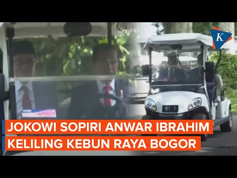 Gaya Presiden Jokowi Sopiri PM Anwar Ibrahim Keliling Kebun Raya Bogor