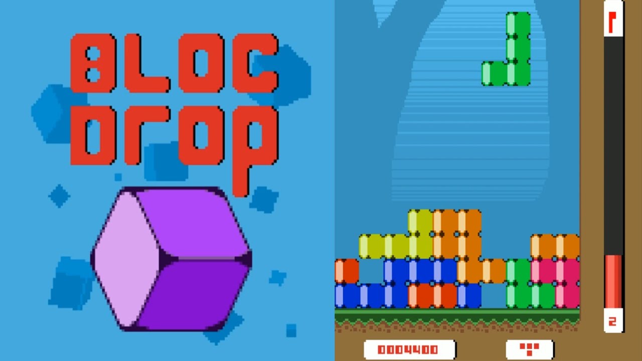Bloc Drop JAVA GAME (Arctic Blue Games 2006 year) - YouTube