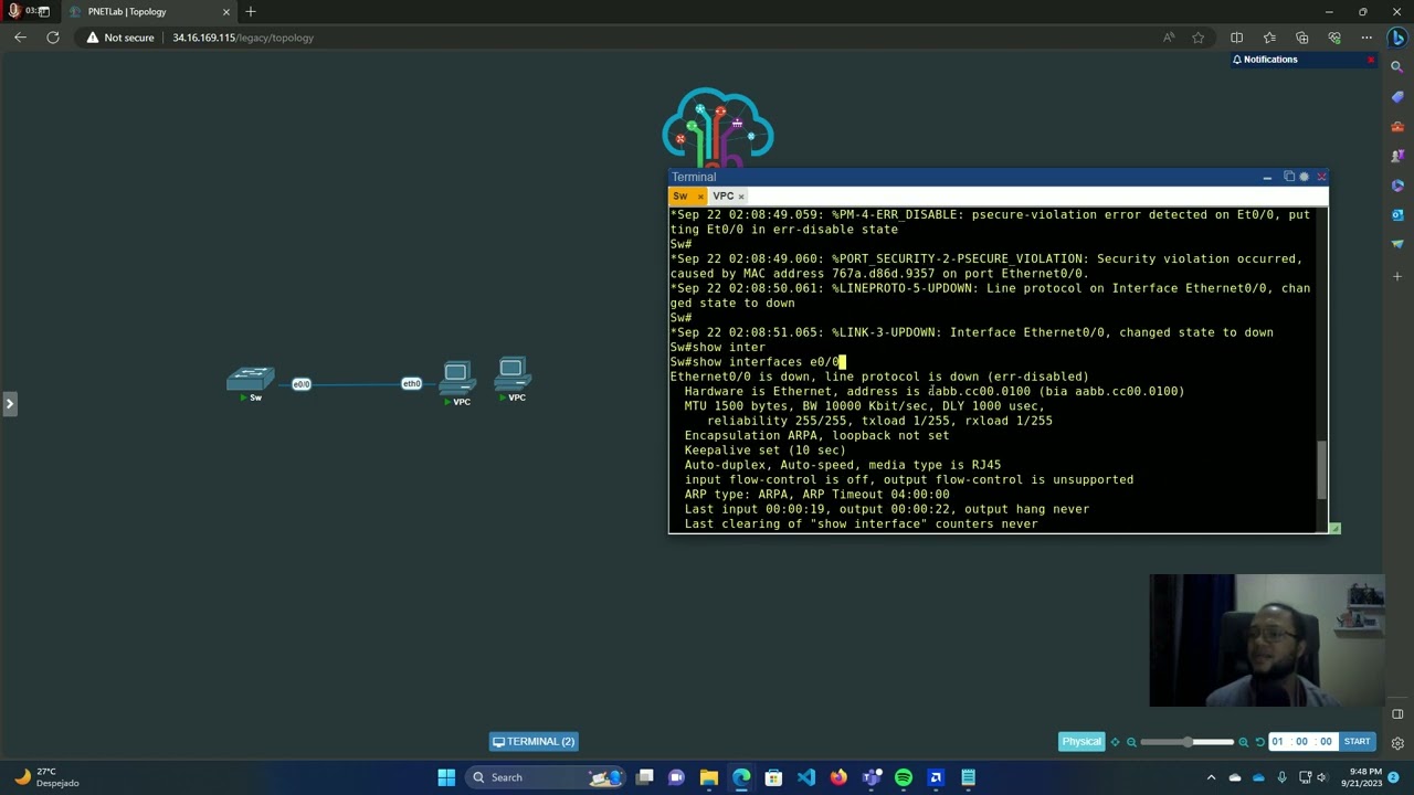 Lab 34 Configuring Errdisable Recovery