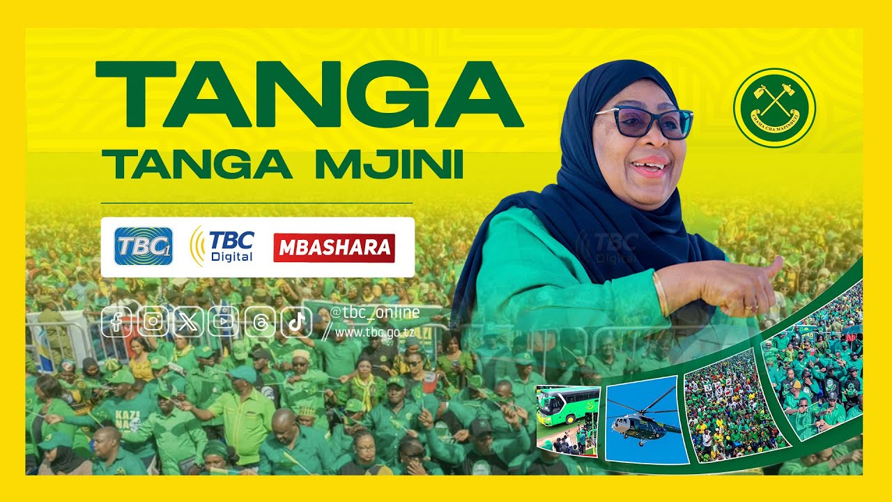 🔴#TBCLIVE: MKUTANO WA KAMPENI ZA MGOMBEA URAIS CCM - TANGA MJINI