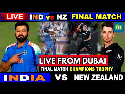 India Vs New Zealand LIVE Score:India Vs New Zealand Champions Trophy 2025 Final LIVE | Cricket LIVE Episode cover