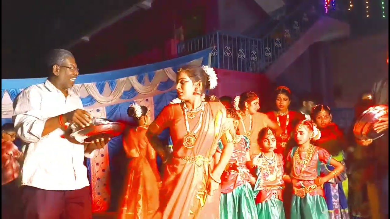 பொங்கல் கொண்டாட்டம் கலை நிகழ்ச்சி பரதநாட்டியம் 16-1-2026 புதுவசூர் katpadi😂