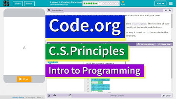 Creating Functions Lesson 5.7 Tutorial with Answers Code.org CS Principles