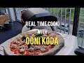 Real time cook with Ooni Koda pizza oven 🔥