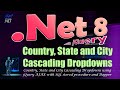 Country, State and City Cascading Dropdowns using jQuery AJAX with SQL stored procedure - Dapper ORM