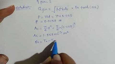 Heat Transfer Problem 3.1 Insulated Tip Fin